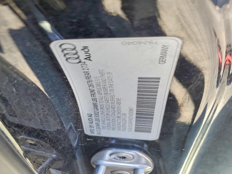 45642526 :رقم المزاد ، WAUVGAFHXDN000887 vin ، 2013 Audi S5 مزاد بيع