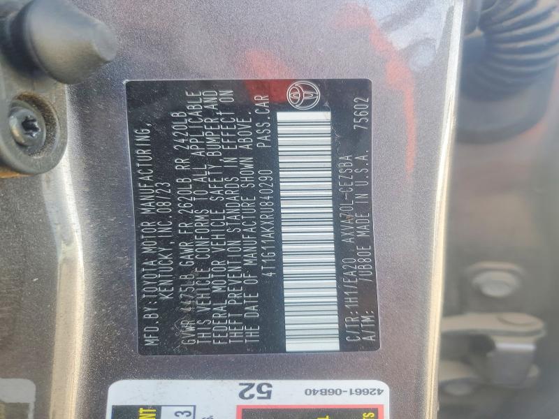 Aukcja sprzedaży 2024 Toyota Camry, vin: 4T1G11AKXRU840290, numer aukcji: 47299066