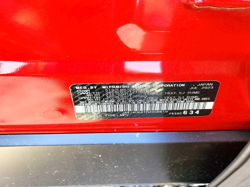 Продаж на аукціоні авто 2024 Mitsubishi Outlander, vin: JA4J4UA81RZ006610, номер лоту: 46156466