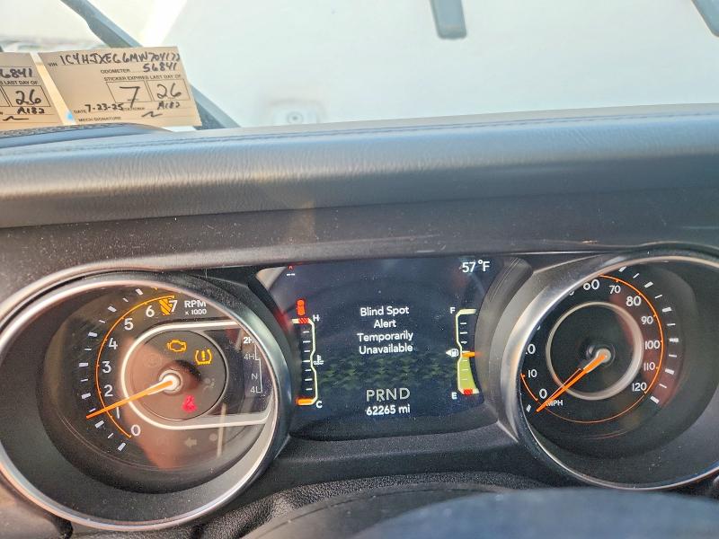 Продаж на аукціоні авто 2021 Jeep Wrangler Unlimited, vin: 1C4HJXEG6MW704172, номер лоту: 48048466
