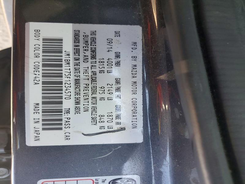 Aukcja sprzedaży 2015 Mazda 3, vin: JM1BM1T75F1234570, numer aukcji: 48140986