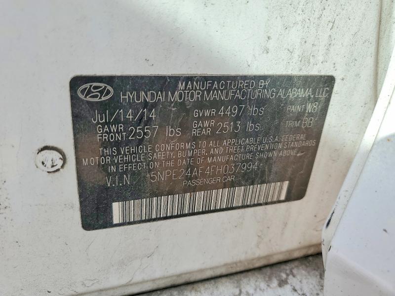 Продажа на аукционе авто 2015 Hyundai Sonata, vin: 5NPE24AF4FH037994, номер лота: 48315546