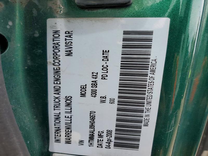 Продаж на аукціоні авто 2009 International 4000, vin: 1HTMMAAL89H046570, номер лоту: 45505486