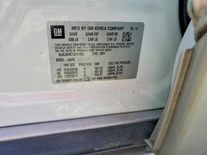 Продаж на аукціоні авто 2014 Buick Encore, vin: KL4CJBSB2EB741065, номер лоту: 41731786