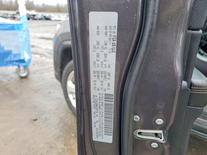 46161626 :رقم المزاد ، 3C4NJDBBXKT847218 vin ، 2019 Jeep Compass مزاد بيع