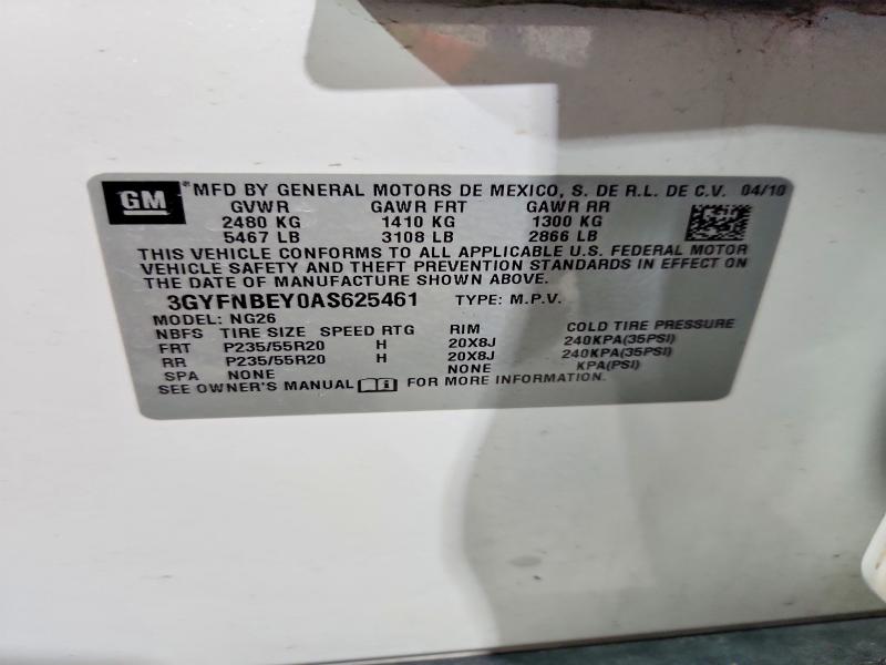 Продаж на аукціоні авто 2010 Cadillac Srx, vin: 3GYFNBEY0AS625461, номер лоту: 42006796