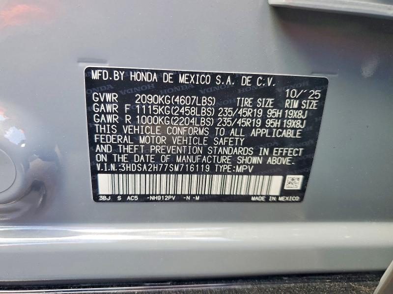 Продаж на аукціоні авто 2025 Acura Adx, vin: 3HDSA2H77SM716119, номер лоту: 47197906
