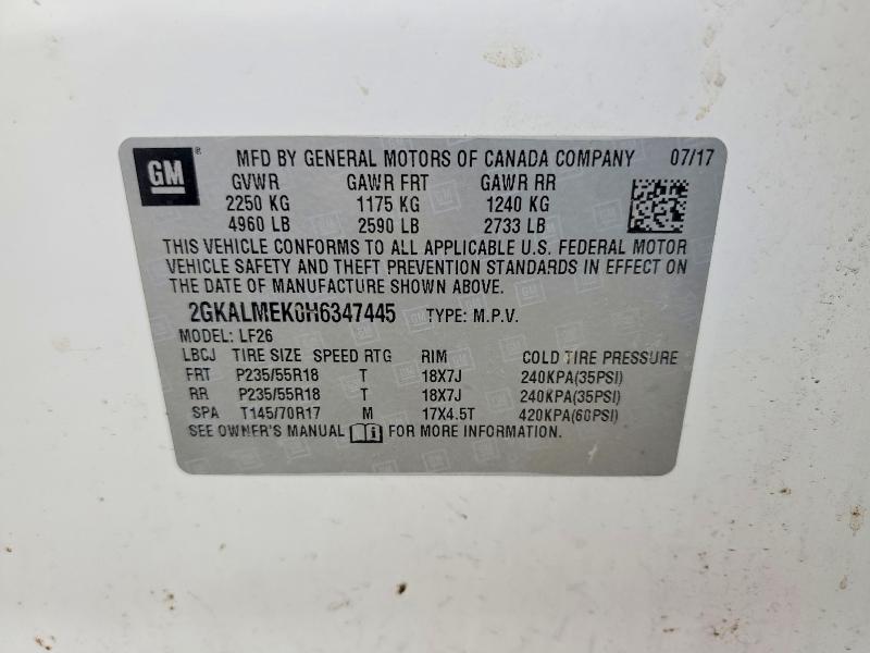 Продажа на аукционе авто 2017 Gmc Terrain, vin: 2GKALMEK0H6347445, номер лота: 79624575
