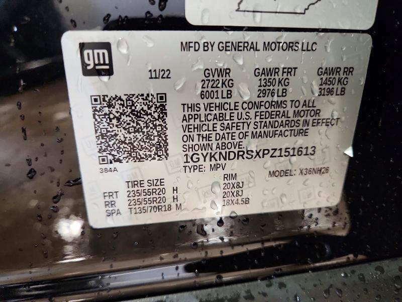 Продаж на аукціоні авто 2023 Cadillac Xt5, vin: 1GYKNDRSXPZ151613, номер лоту: 46185696