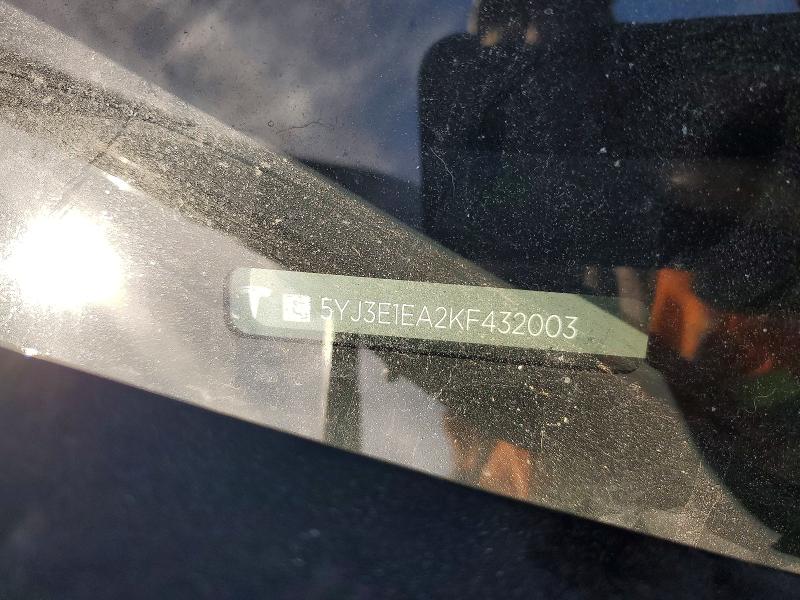 Продаж на аукціоні авто 2019 Tesla Model 3, vin: 5YJ3E1EA2KF432003, номер лоту: 46977256