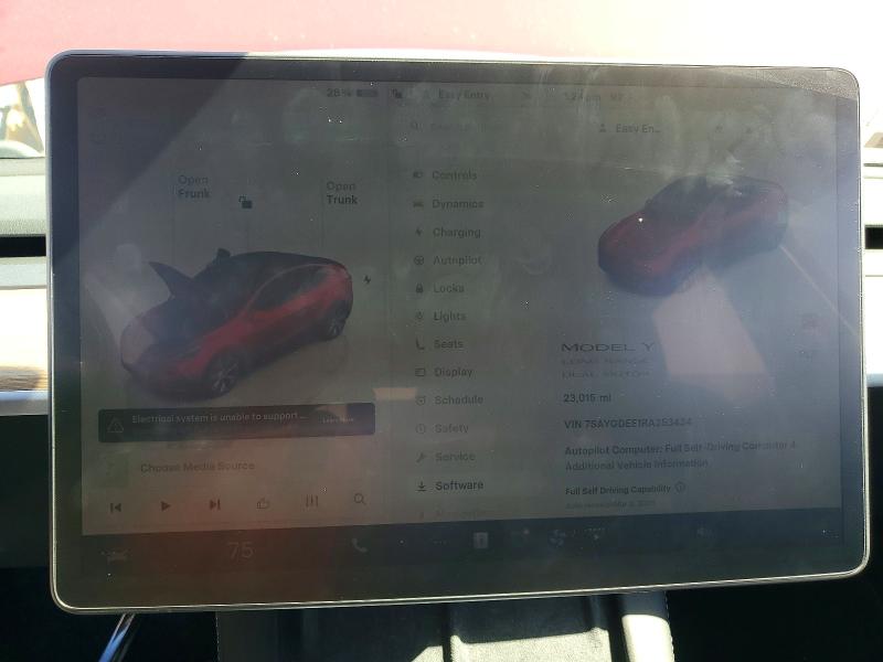 Продажа на аукционе авто 2024 Tesla Model Y, vin: 7SAYGDEE1RA253434, номер лота: 45646006