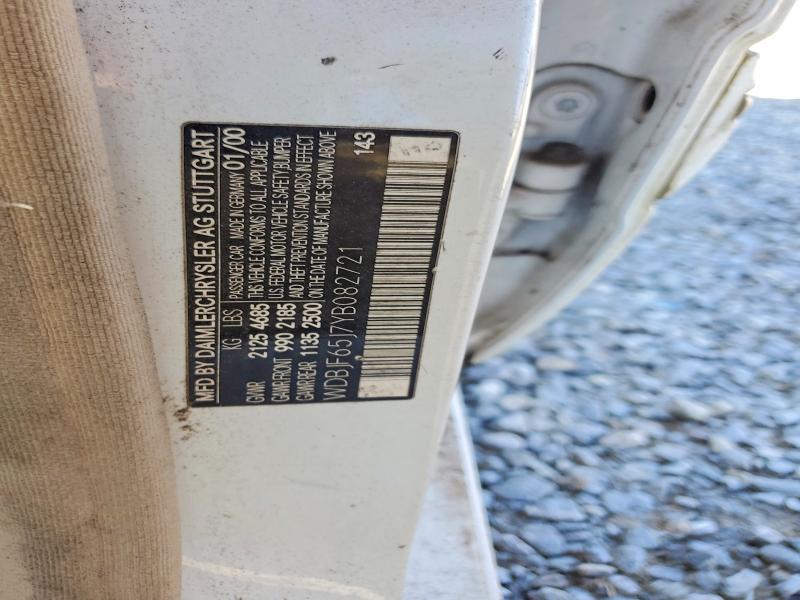 Aukcja sprzedaży 2000 Mercedes-benz E, vin: WDBJF65J7YB082721, numer aukcji: 41953926