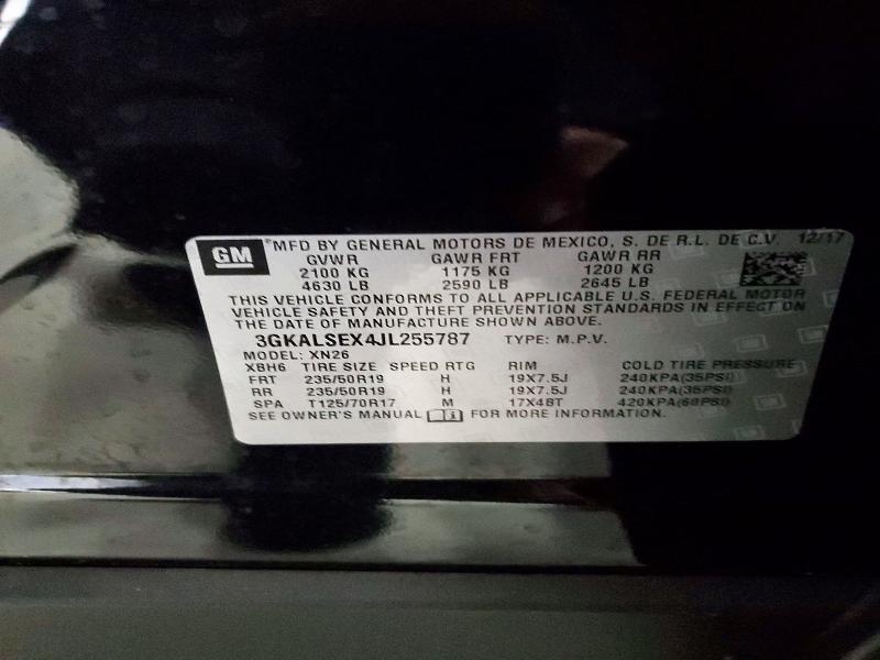 46540776 :رقم المزاد ، 3GKALSEX4JL255787 vin ، 2018 Gmc Terrain مزاد بيع