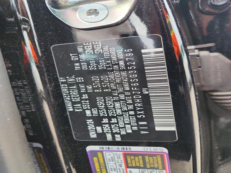 48108376 :رقم المزاد ، 5XYRHDJF6SG352796 vin ، 2025 Kia Sorento مزاد بيع