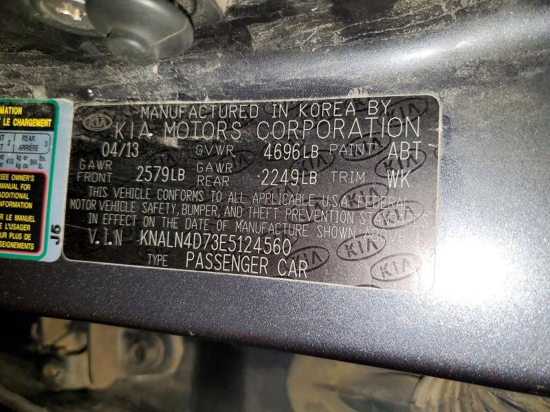 50688176 :رقم المزاد ، KNALN4D73E5124560 vin ، 2014 Kia Cadenza مزاد بيع