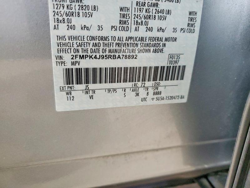 Продаж на аукціоні авто 2024 Ford Edge, vin: 2FMPK4J95RBA78892, номер лоту: 49826956