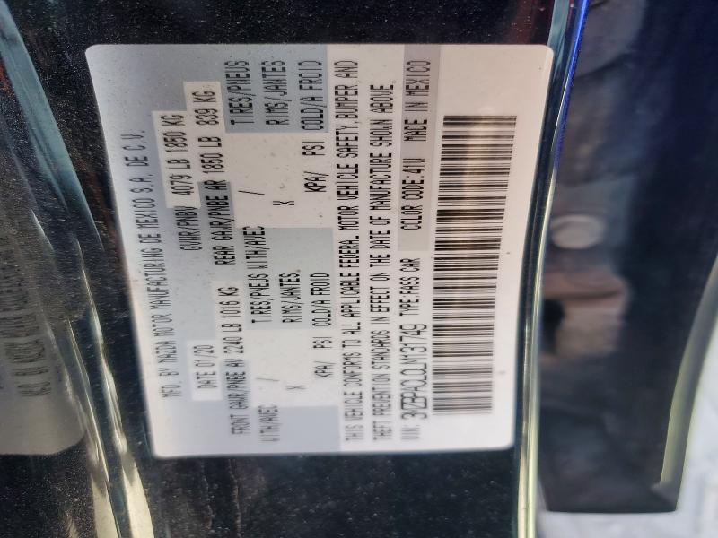 46155816 :رقم المزاد ، 3MZBPACL0LM131749 vin ، 2020 Mazda 3 مزاد بيع
