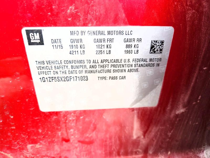 Aukcja sprzedaży 2016 Chevrolet Malibu, vin: 1G1ZF5SX2GF171023, numer aukcji: 46705406