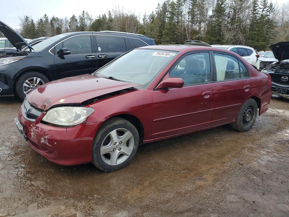 2005 Honda Civic მანქანა იყიდება აუქციონზე, vin: 2HGES16665H034031, აუქციონის ნომერი: 79426785