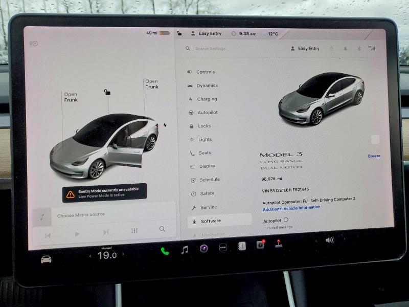 Aukcja sprzedaży 2020 Tesla Model 3, vin: 5YJ3E1EB1LF621445, numer aukcji: 46282156