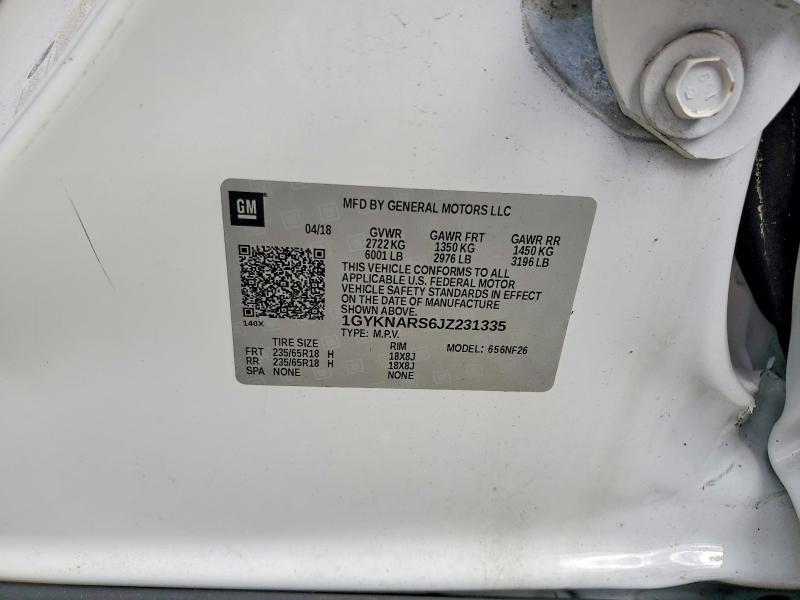 Aukcja sprzedaży 2018 Cadillac Xt5, vin: 1GYKNARS6JZ231335, numer aukcji: 47982096