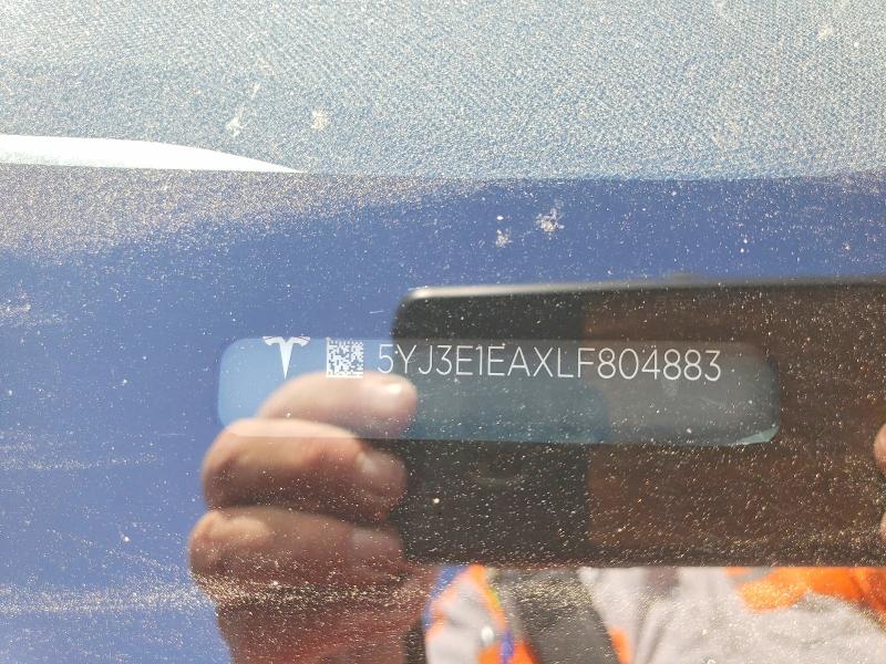 Aukcja sprzedaży 2020 Tesla Model 3, vin: 5YJ3E1EAXLF804883, numer aukcji: 41978456