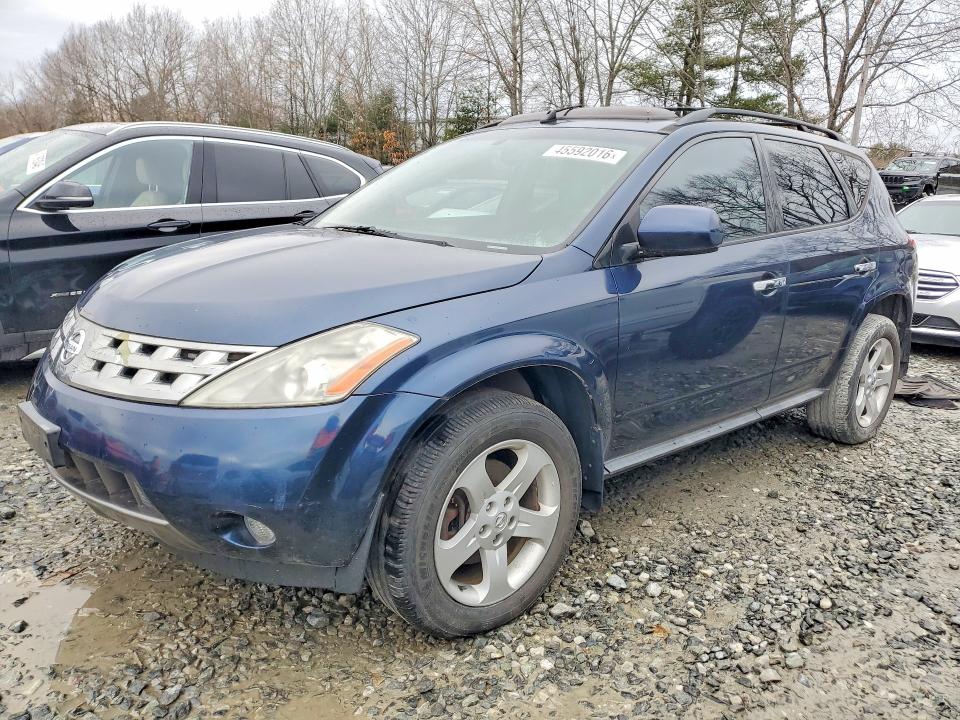 2005 Nissan Murano მანქანა იყიდება აუქციონზე, vin: JN8AZ08W15W432124, აუქციონის ნომერი: 45592016