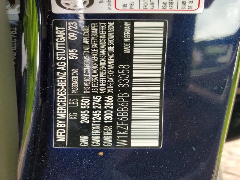 Продаж на аукціоні авто 2023 Mercedes-benz E, vin: W1KZF6BB6PB183058, номер лоту: 46585946