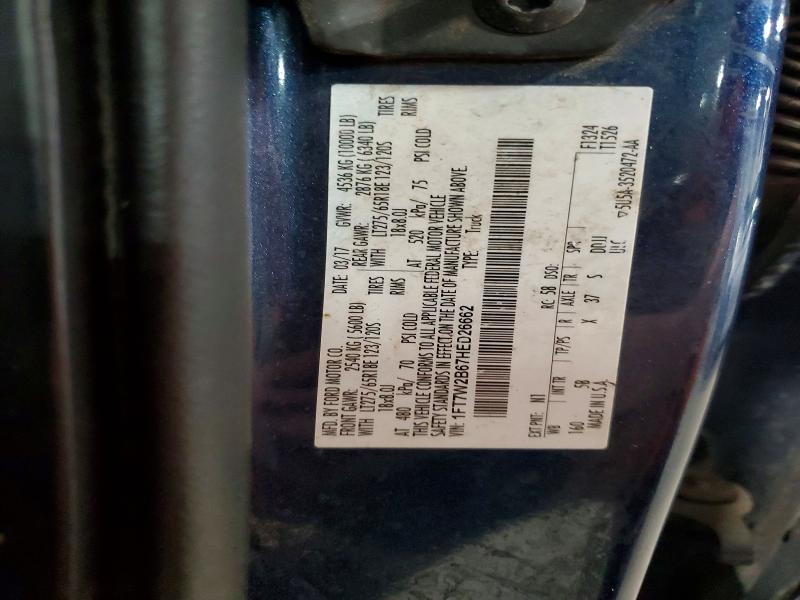 42059376 :رقم المزاد ، 1FT7W2B67HED26662 vin ، 2017 Ford F250 مزاد بيع