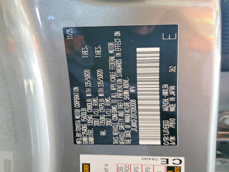 Aukcja sprzedaży 2026 Lexus Nx 450h+, vin: JTJKKCFZ0T2083008, numer aukcji: 47223446