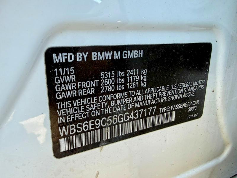 Продажа на аукционе авто 2016 Bmw M6, vin: WBS6E9C56GG437177, номер лота: 47656566