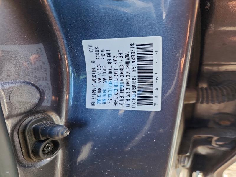 Продаж на аукціоні авто 2017 Honda Accord, vin: 1HGCR2F15HA015955, номер лоту: 46162596