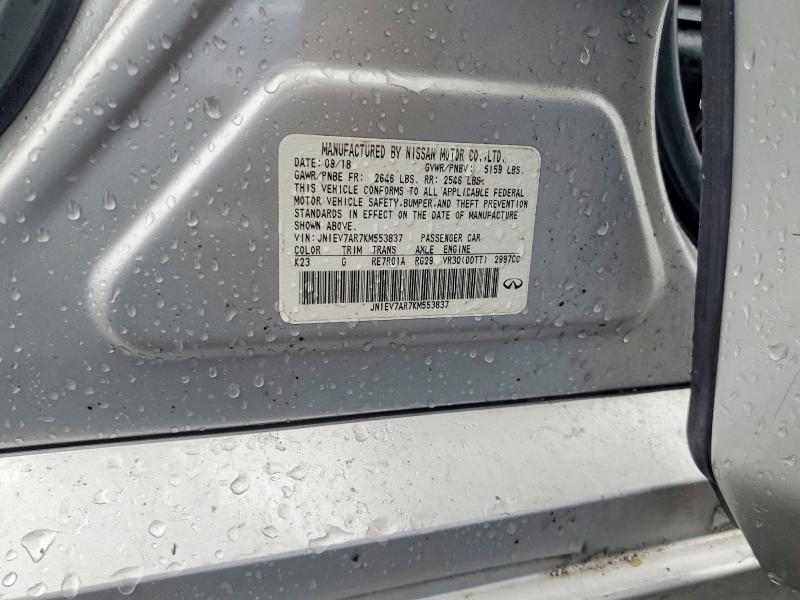 Auction sale of the 2019 Infiniti Q50, vin: JN1EV7AR7KM553837, lot number: 47687566