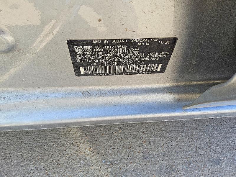 Aukcja sprzedaży 2025 Subaru Impreza, vin: JF1GUAFC7S8201706, numer aukcji: 45656936