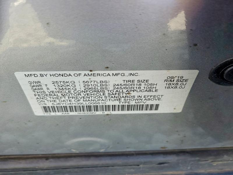 Aukcja sprzedaży 2020 Acura Mdx, vin: 5J8YD4H39LL006610, numer aukcji: 79641535