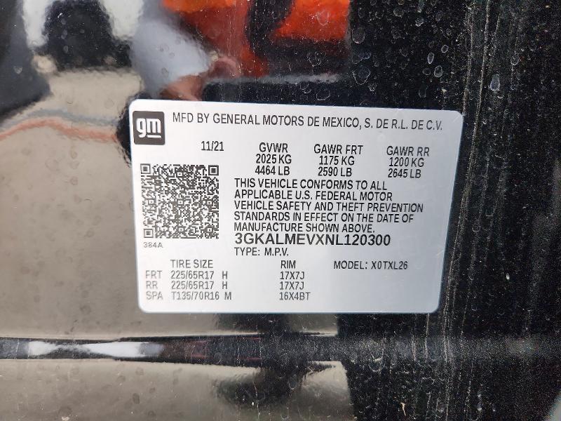 41797546 :رقم المزاد ، 3GKALMEVXNL120300 vin ، 2022 Gmc Terrain مزاد بيع