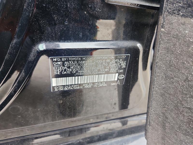Aukcja sprzedaży 2018 Lexus Is 300, vin: JTHBA1D29J5064466, numer aukcji: 79593565