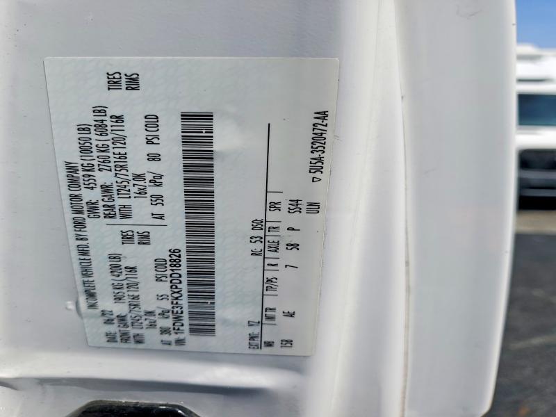 2023 Ford E350 მანქანა იყიდება აუქციონზე, vin: 1FDWE3FKXPDD18826, აუქციონის ნომერი: 79996555