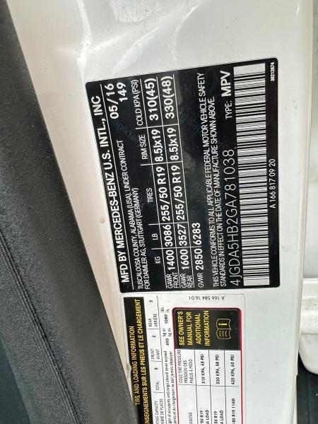 Продаж на аукціоні авто 2016 Mercedes-benz Gle, vin: 4JGDA5HB2GA781038, номер лоту: 41780576