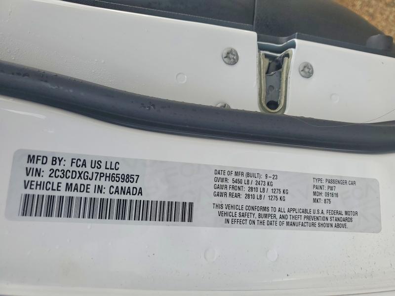 Aukcja sprzedaży 2023 Dodge Charger, vin: 2C3CDXGJ7PH659857, numer aukcji: 79824135
