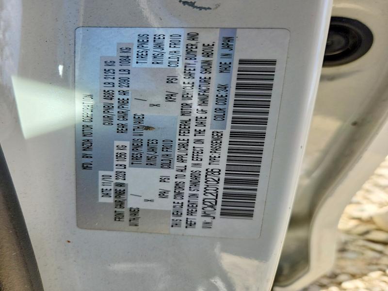 2012 Mazda 5 მანქანა იყიდება აუქციონზე, vin: JM1CW2DL2C0102786, აუქციონის ნომერი: 47452066