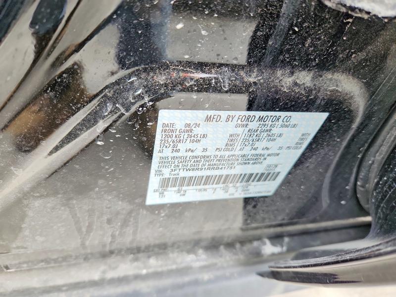 2024 Ford Maverick მანქანა იყიდება აუქციონზე, vin: 3FTTW8R91RRB41751, აუქციონის ნომერი: 47397816
