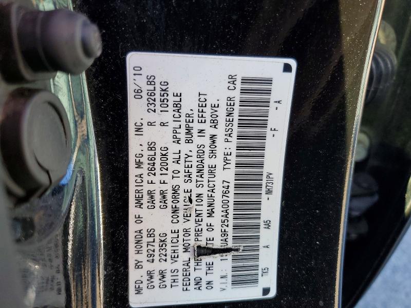 Aukcja sprzedaży 2010 Acura Tl, vin: 19UUA9F25AA007647, numer aukcji: 46747146