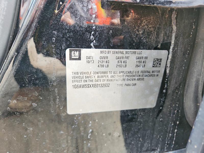 41609296 :رقم المزاد ، 1G6AW5SXXE0132932 vin ، 2014 Cadillac Cts مزاد بيع