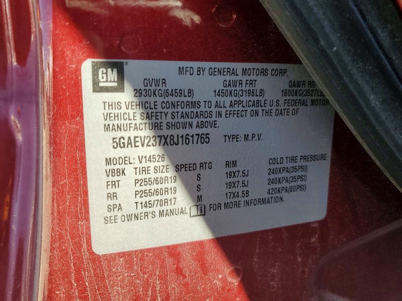 Продаж на аукціоні авто 2008 Buick Enclave, vin: 5GAEV237X8J161765, номер лоту: 45483196