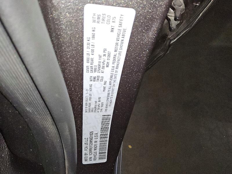78674705 :رقم المزاد ، 1C6RREFG5MN631826 vin ، 2021 Ram 1500 مزاد بيع