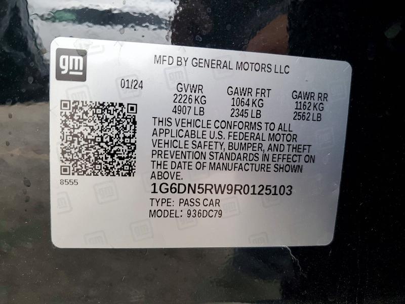 Продажа на аукционе авто 2024 Cadillac Ct5, vin: 1G6DN5RW9R0125103, номер лота: 48240126