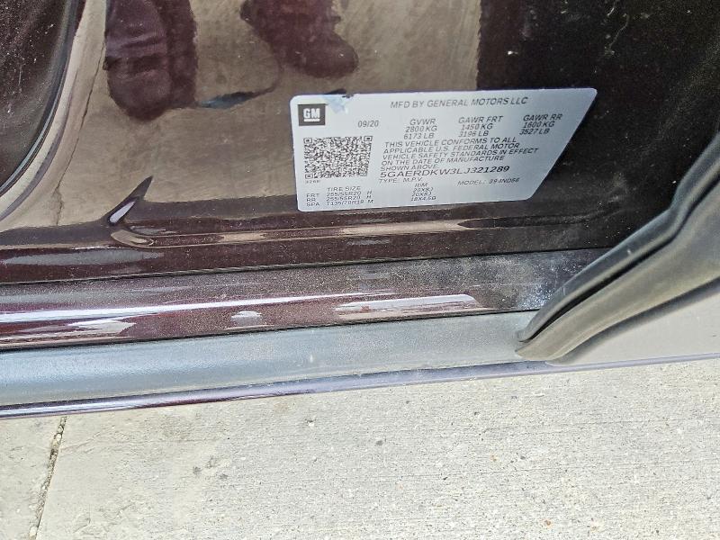 Aukcja sprzedaży 2020 Buick Enclave, vin: 5GAERDKW3LJ321289, numer aukcji: 79880145