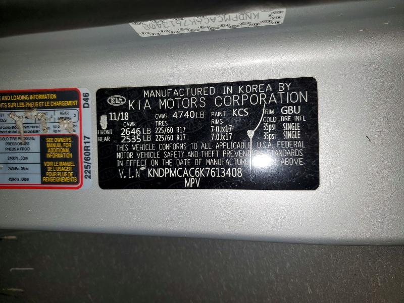 Продаж на аукціоні авто 2019 Kia Sportage, vin: KNDPMCAC6K7613408, номер лоту: 79374535