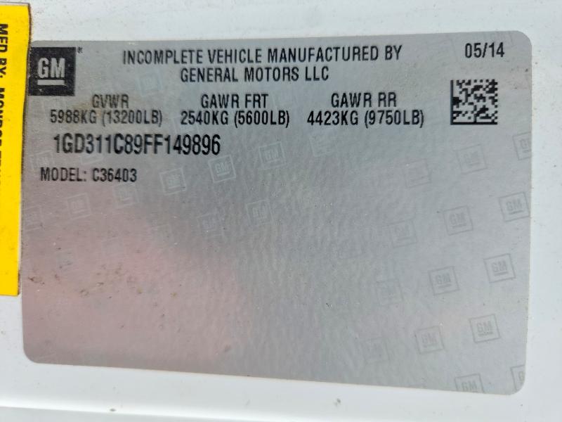 51375596 :رقم المزاد ، 1GD311C89FF149896 vin ، 2015 Gmc Sierra مزاد بيع